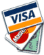 Visa MasterCard American Express Discover JBC Diners Club